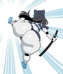 robot_kimono_(chengchezhiice), bingbingzi, chengchezhiice, 1girls, anger_vein