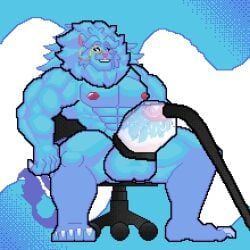 morinetsu, anthro, balls, barazoku, big_balls