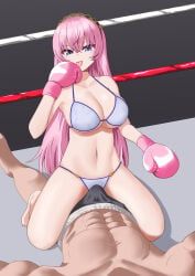 megurine_luka, vocaloid, aimoto77, 1boy, 1girls