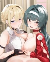 astra_yao, evelyn_chevalier, zenless_zone_zero, oza_osuwari, 1boy