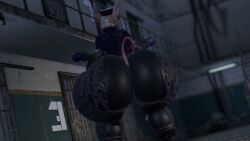 officer_flint, vrchat, sleepy_bunny, anthro, ass