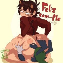 dakko_(dakkodanth), semifemboi_(semidraws), dakkodanth, 2boys, 2male