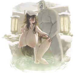 rame_tree_(heuksaek), original, 1boy, 1girl, ahegao