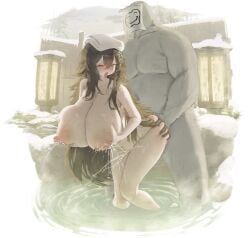 rame_tree_(heuksaek), original, 1boy, 1girl, ahegao