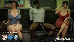 ada_wong, ada_wong_(adriana), jill_valentine, jill_valentine_(sasha_zotova), capcom