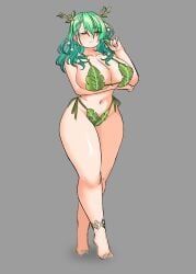 ceres_fauna, hololive, hololive_english, peagade, bare_shoulders