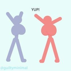 fuwa_(guiltyminimal), sticklewds, guiltyminimal, 2girls, anal_penetration