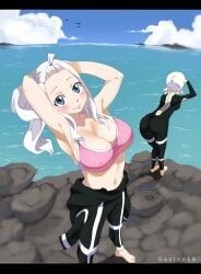 lisanna_strauss, mirajane_strauss, fairy_tail, gaston18, 2girls