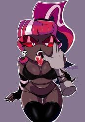 carmilla_carmine, velvette, velvette_(hazbin_hotel), hazbin_hotel, cum_in_mouth