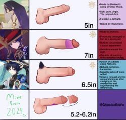 scaramouche_(genshin_impact), wanderer_(genshin_impact), genshin_impact, ghostednsfw444, big_balls