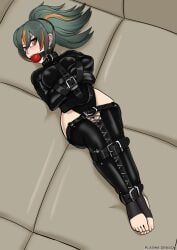 zhu_yuan, zenless_zone_zero, plasma-dragon, asylum, ball_gag