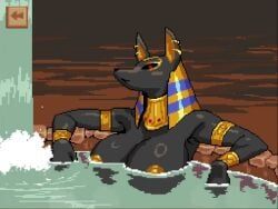 anubis, egyptian_mythology, juicydots_(artist), anthro, anthro_only