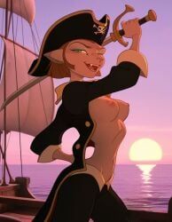 captain_amelia, saber, disney, treasure_planet, alien