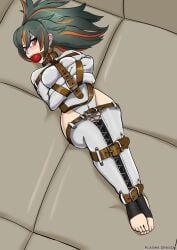 zhu_yuan, zenless_zone_zero, plasma-dragon, asylum, ball_gag