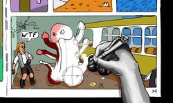 comix_zone, mortus, 1boy, male, monster