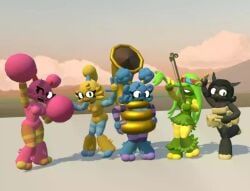 hoola, pomily, pompom_(my_singing_monsters), rooba, sooza