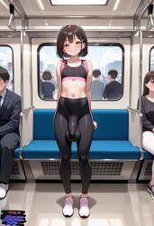 background_characters, 1futa, arms_behind_back, athletic, athletic_futa