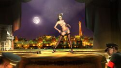 pandemic_studios, the_saboteur, belly_dancer, bikini, blue_bikini