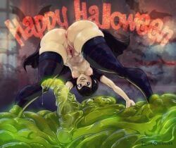 blobby_(hotel_transylvania), mavis_dracula, halloween, holidays, hotel_transylvania
