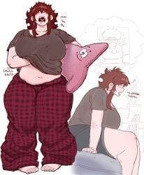 girlfriend_(friday_night_funkin), massacre_girlfriend_(friday_night_funkin), millie_(mistful_crimson_morning), oc, patrick_star