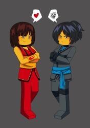 nya_(ninjago), lego, ninjago, alex103, 2girls
