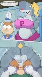 pearl_krabs, sandy_cheeks, nickelodeon, spongebob_squarepants, usnarbit