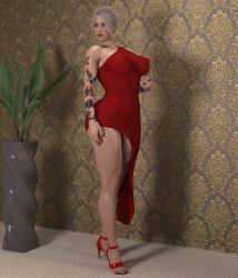 lastsevensoul, 1futa, black_fingernails, black_nails, breasts