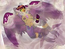 wesley_(sandentwins), sandentwins, accessory, animal_humanoid, ankle_wings