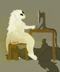 3_eyes, alien, alien_cat, anthro, balls