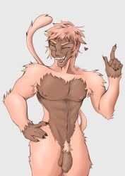 nameless_character, animal_humanoid, anthro, armpit_hair, athletic