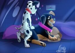 dylan_(101_dalmatians), roxy_(101_dalmatians), 101_dalmatian_street, 101_dalmatians, disney