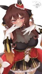 gentildonna_(regina_dei_fiori)_(umamusume), gentildonna_(umamusume), umamusume, xkittyzx, 1girls