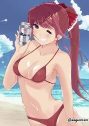 houshou_marine, hololive, 1girls, ;), alternate_body_type