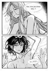 mizi_(alien_stage), sua_(alien_stage), alien_stage, 2girls, blush
