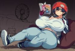 izumo_fuuko, undead_unluck, 1girls, areola_bulge, areolae