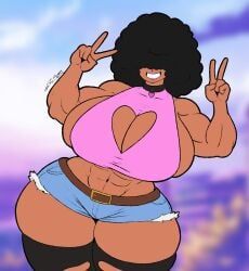 original_character, original, spintopple, 1girls, abs