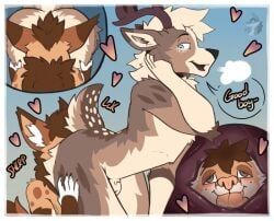 arkailart, goodboy, anal, anthro, antlers