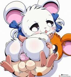 bijou_(hamtaro), hamtaro, hamtaro_(series), cloudeon, anus