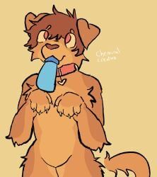 chemicalcreature, anthro, arm_tuft, artist_name, belly