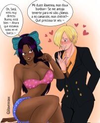 sanji, sanji_(one_piece), one_piece, african_female, big_ass