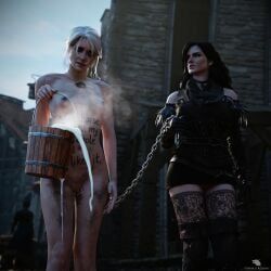 ciri, yennefer, the_witcher_(series), the_witcher_3:_wild_hunt, fenrir'srevenge