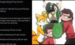 miles_tails_prower, princess_marcia, princess_marco, tails_the_fox, toph_bei_fong