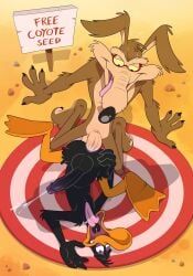 daffy_duck, wile_e._coyote, looney_tunes, warner_brothers, anti_dev