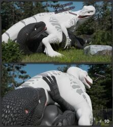 interceptor, blender_(copyright), dinosaur, dominant, dominant_female