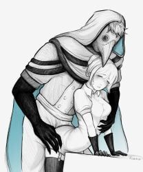doctor_(the_freak_circus), original_character, the_freak_circus, bird_mask, blonde-haired_female