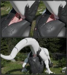 interceptor, blender_(copyright), anus, bodily_fluids, dinosaur