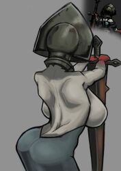 duchess_(darkest_dungeon), darkest_dungeon, hlappy, 1girls, backboob