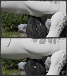 interceptor, blender_(copyright), dinosaur, facesitting, female