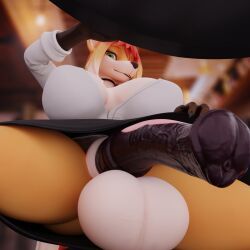 marti_dumont, ted_jones_(artist), animal_genitalia, animal_penis, anthro