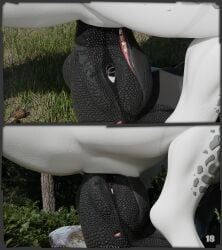 interceptor, blender_(copyright), dinosaur, face_fucking, face_riding